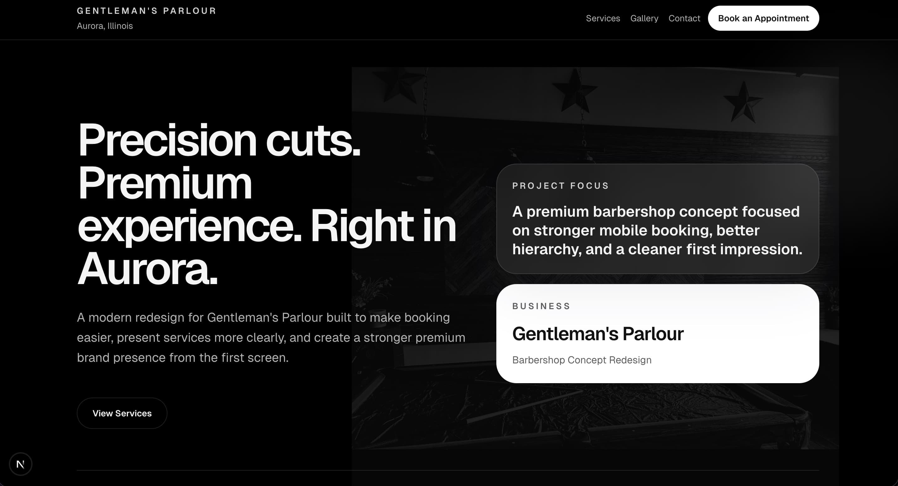 Hero booking section